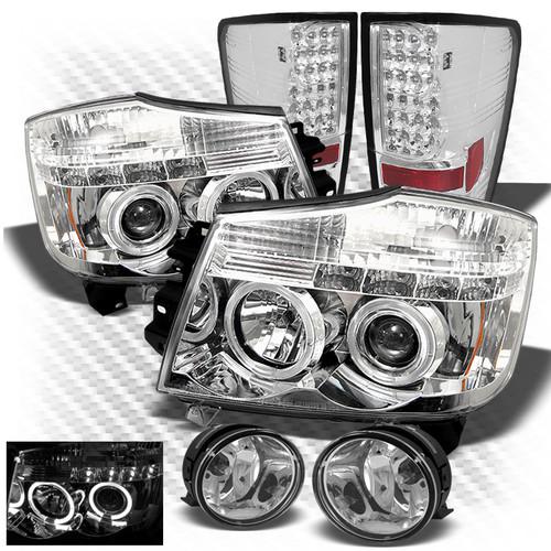 04-13 titan projector headlights + philips-led perform tail lights + fog lights