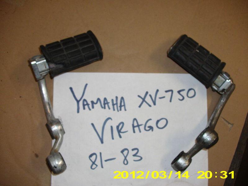 Yamaha xv750 virago oem front footpeg set 1981 81-83