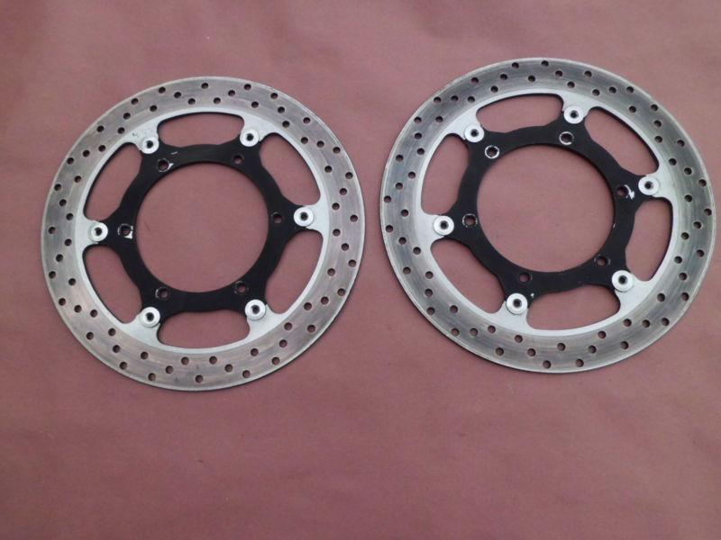 03-05 yamaha fjr1300 fjr 1300 abs front brake rotors discs straight oem