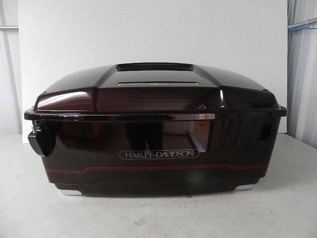 Nos oem harley touring black cherry tour pack trunk  ultra classic street glide