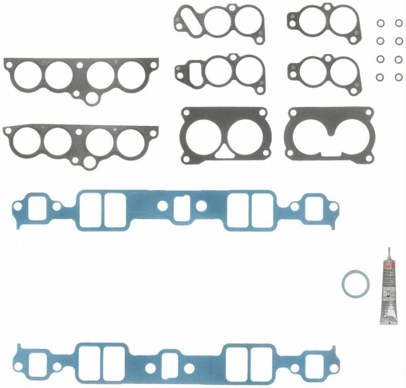 Stock port chevy felms93035-1 fel-pro intake manifold gaskets 5.0/5.7l set -