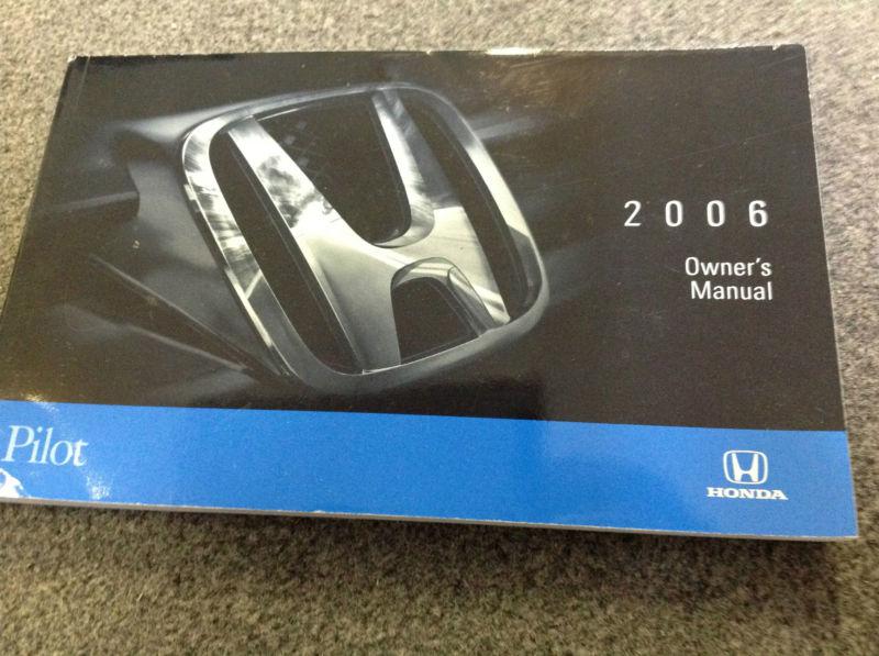 2006 honda pilot suv truck owners manual factory oem books 2006 dealership x