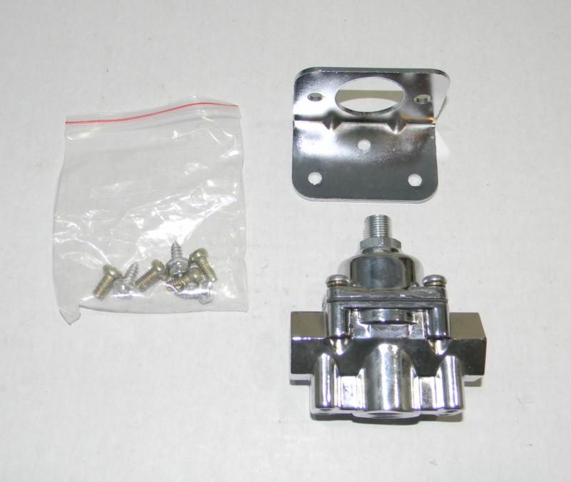  chrome adjustable fuel pressure regulator 4.5 - 9 psi  new 