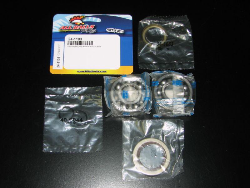 All balls crank crankshaft bearing kit fits ktm sx 65 sx65 2009-12