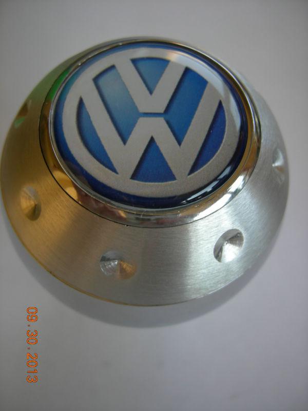 Volkswagen vw golf jetta gti aluminum gear shift knob blue with white