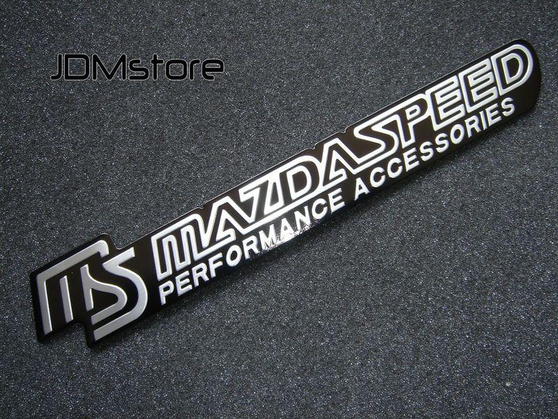 Mazdaspeed decal sticker badge black emblem (fit mazda3 mazda6 miata rx8)