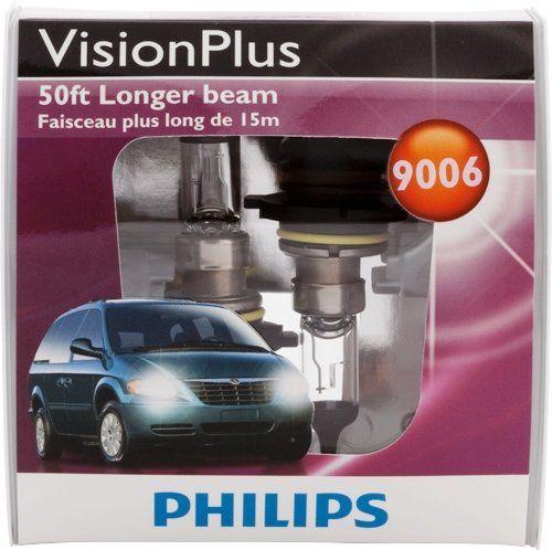 Philips 9006 visionplus headlight bulbs (low-beam), pack of 2