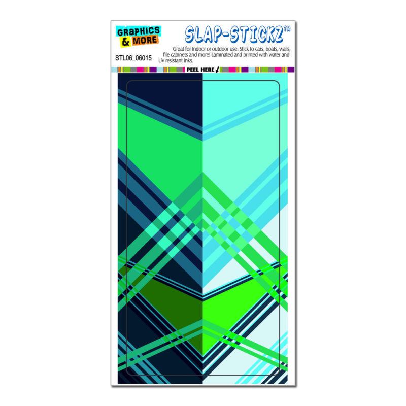 Geometric blue jade violet - slap-stickz™ car window locker bumper sticker