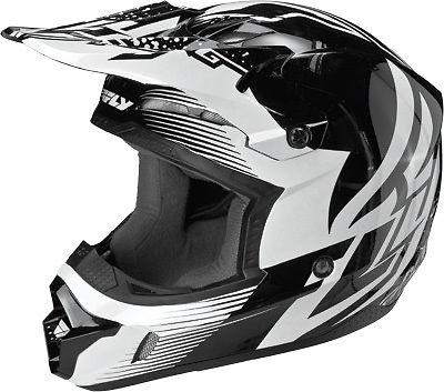 Fly kinetic inversion helmet black/white yl 73-3341yl