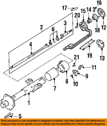 Gm oem 7812853 steering column-spring