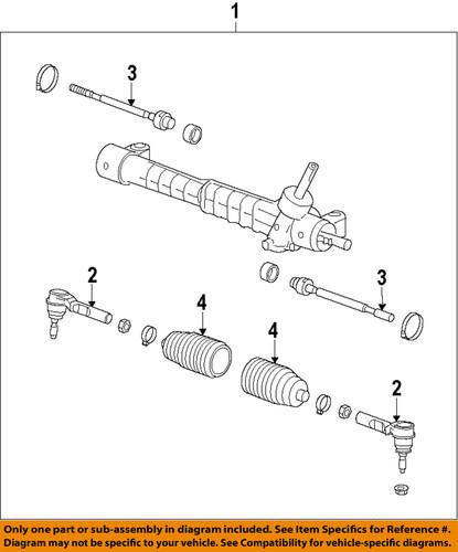 Gm oem 15858369 rack & pinion complete unit