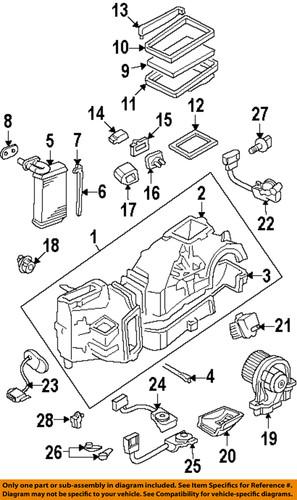 Volkswagen oem 1h0819644b cabin air filter