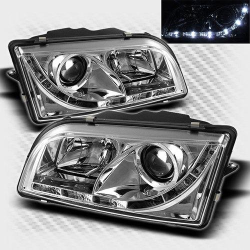 2000-2003 volvo s40 v40 drl led projector headlights lamp pair head lights set