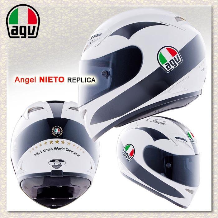 Agv t-2 angel nieto replica dot ece2205 motorcycle street race motogp helmet