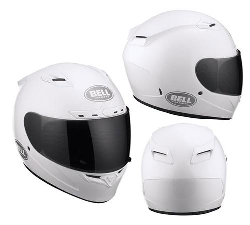 Bell vortex white solid motorcycle helmet full face white large