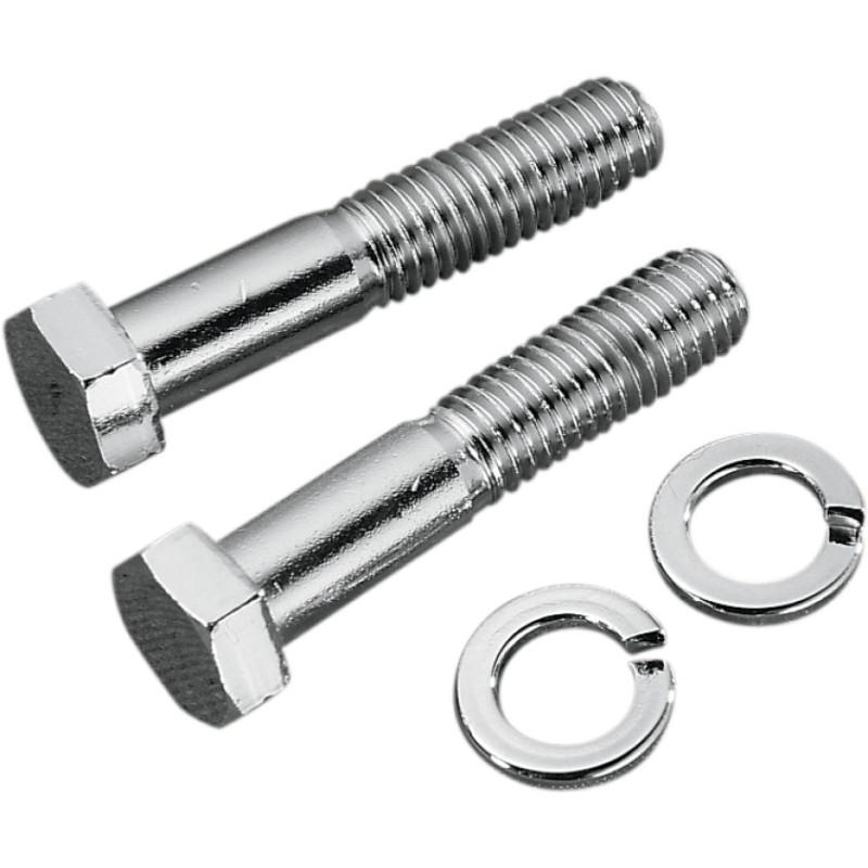 Gardner westcott chrome 1/2"-13 x 2-1/2" hex head riser bolts for harley