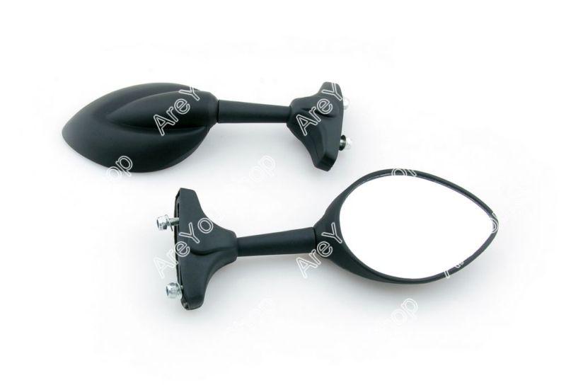 Universal moto mirror mirrors honda kawasaki suzuki yamaha ducati black