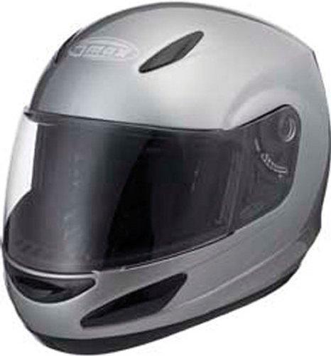 Gmax gm48 full face helmet dk metallic silver l/large