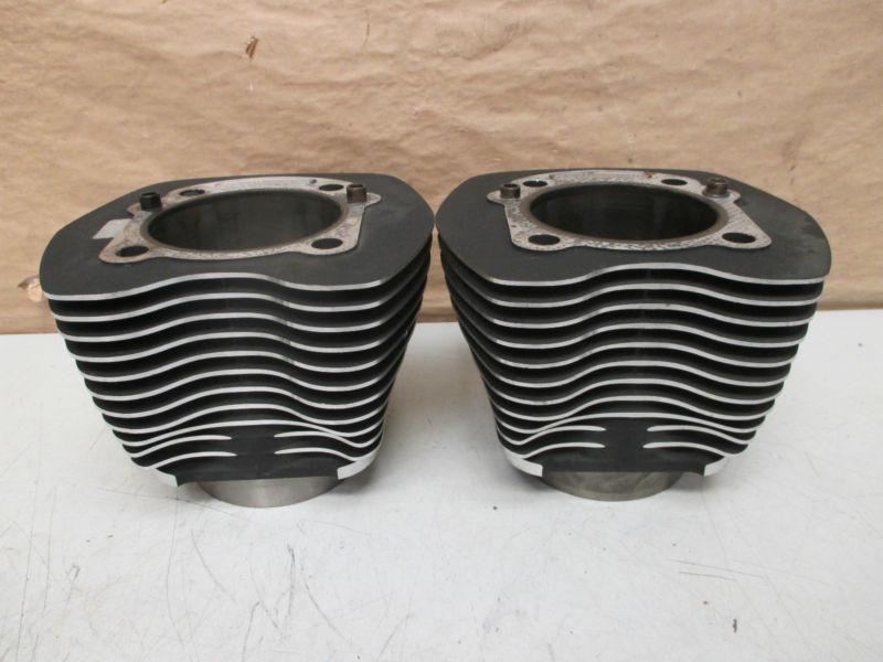 Harley softail dyna twin cam 88 tc88 88" oem cylinder barrels jugs pair 16593-99