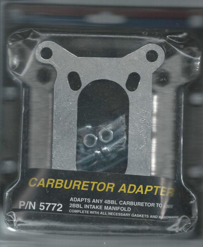 New spectre carburetor adaptor 4bbl to 2bbl #5772 all hardware & gaskets 