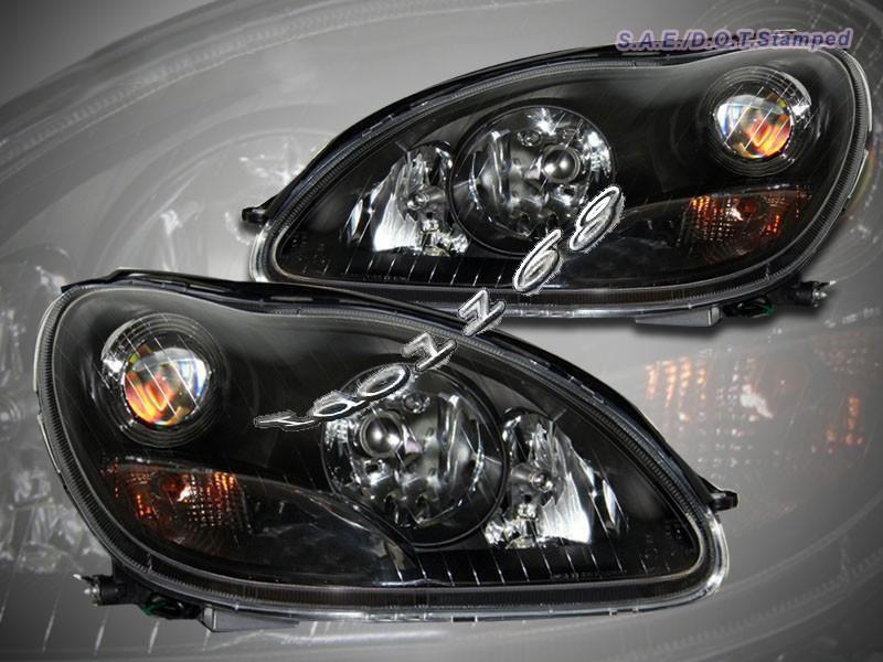 2000-2005 mercedes benz projector headlights s class w220 black sedan 4dr