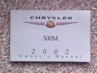 2002 chrysler 300m owners manual