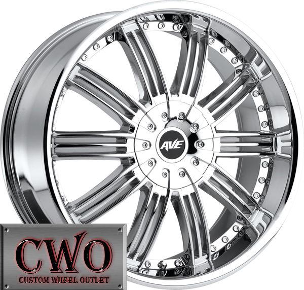 24 chrome avenue a603 wheels rims 5x115/5x127 5 lug 300 charger jeep wrangler