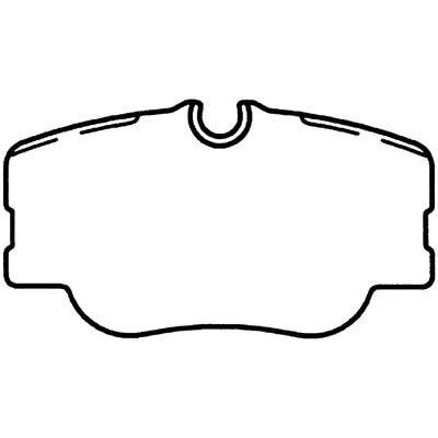 Mercedes-benz 260,300 series bendix mkd423iq brake pads, front 88-95 