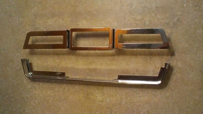 Ford thunderbird chrome dash element fits 1964, 1965, 1966 clock bezel