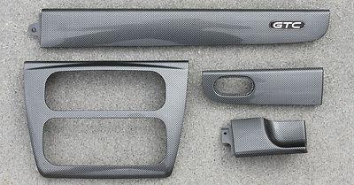 01-06 chrysler sebring gtc - carbon fiber radio trim dash bezel cover oem