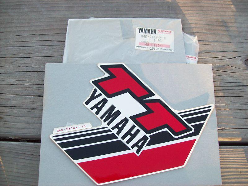 Yamaha tt600 emblem 4 tank decal 34k-24164-10-00 