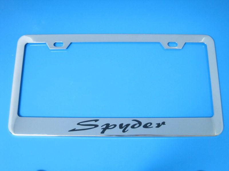 Eclipse spyder superior chrome license frame + screw caps