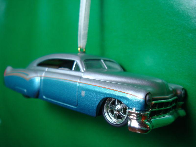 1953 '53 cadillac coupe red &  black lowrider christmas tree ornament