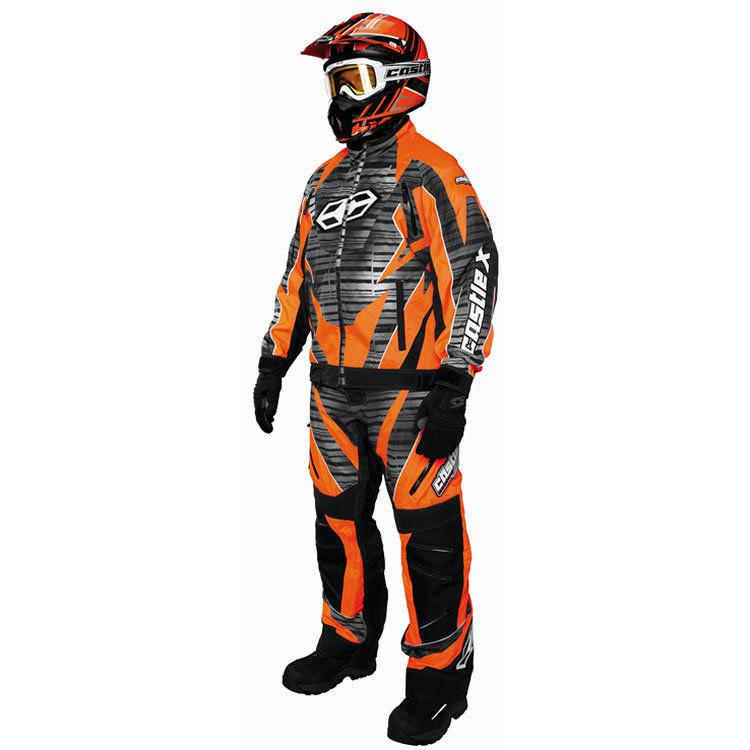 Castle x racewear trick race jacket and trick pant orange size small