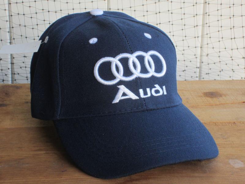 New audi logo navy baseball golf fishing driving hat cap automobile truck car nr