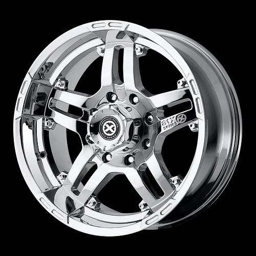 18" x 9" atx artillery chrome rims & 285-60-18 nitto terra grappler wheels tires