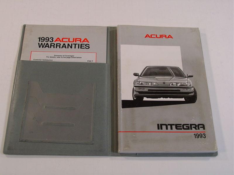 1993 acura integra owners manual