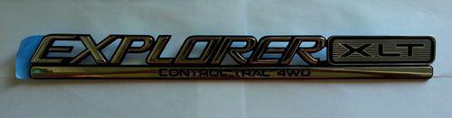 Ford explorer xlt control trac 4wd emblem nameplate badge