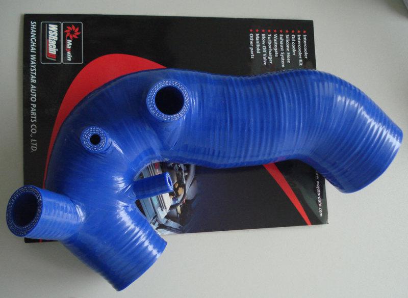  vw 98-05 passat b5  audi a4 1.8t turbo air induction pipe intake hose in blue