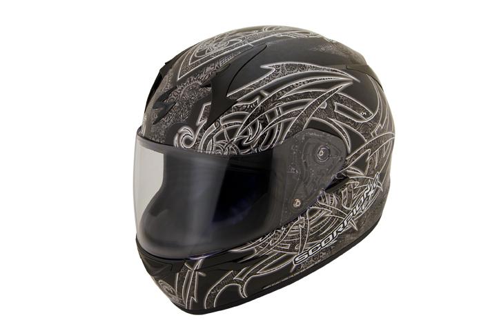 Scorpion exo-r410 slinger black xl motorcycle helmet full face extra large