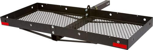 New 48x20 folding cargo carrier luggage rack basket-hitch hauler (cc-f4820-dlx)