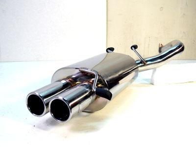 00-05 dual tip catback exhaust system obx eclipse 2.4l