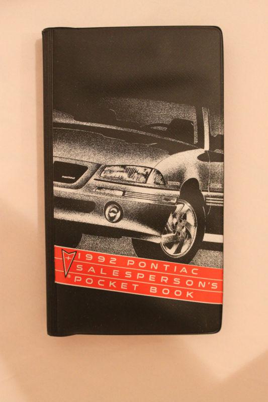 1992 pontiac salesperson's pocket book