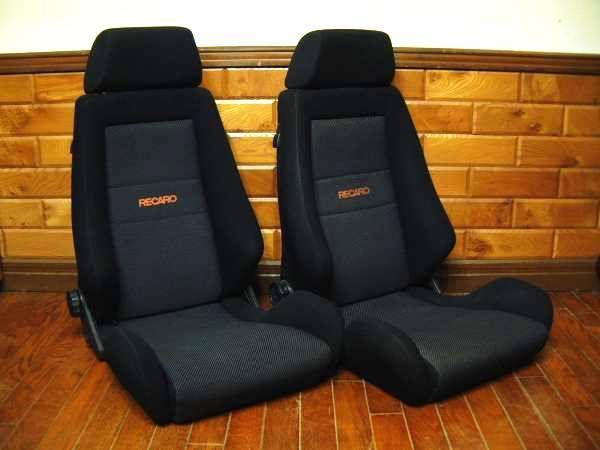 Original black recaro seats good shape from japan for universal sport bride jdm