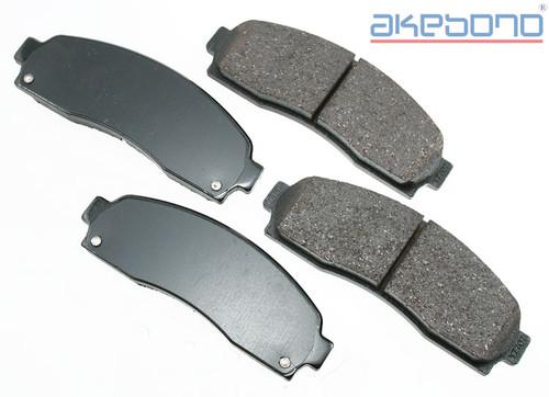 Akebono asp833 brake pad or shoe, front-performance ultra premium ceramic pads