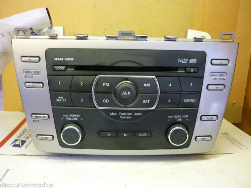 09-10 mazda 6 am fm radio 6 disc cd mp3 player gs4m669rxc *