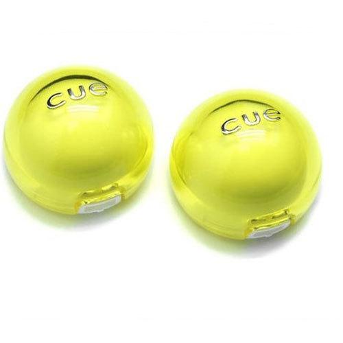 Cute "cue"  double ball style car solid balm air freshener perfume bottle yellow