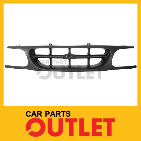 95-97 ford explorer primed gray grille sport/expedition