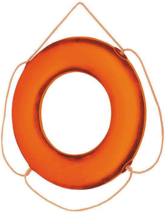 Cal june 30" orange no-strap uscg life ring go-x-30