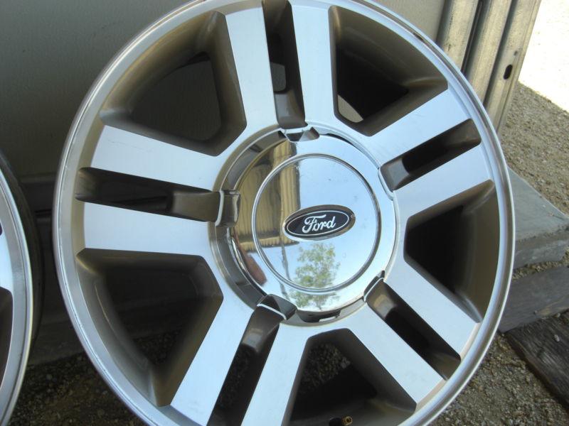 18"ford f150 04-08 factory wheel & cap 5 split spoke  #3559a.1 wheel only 00423